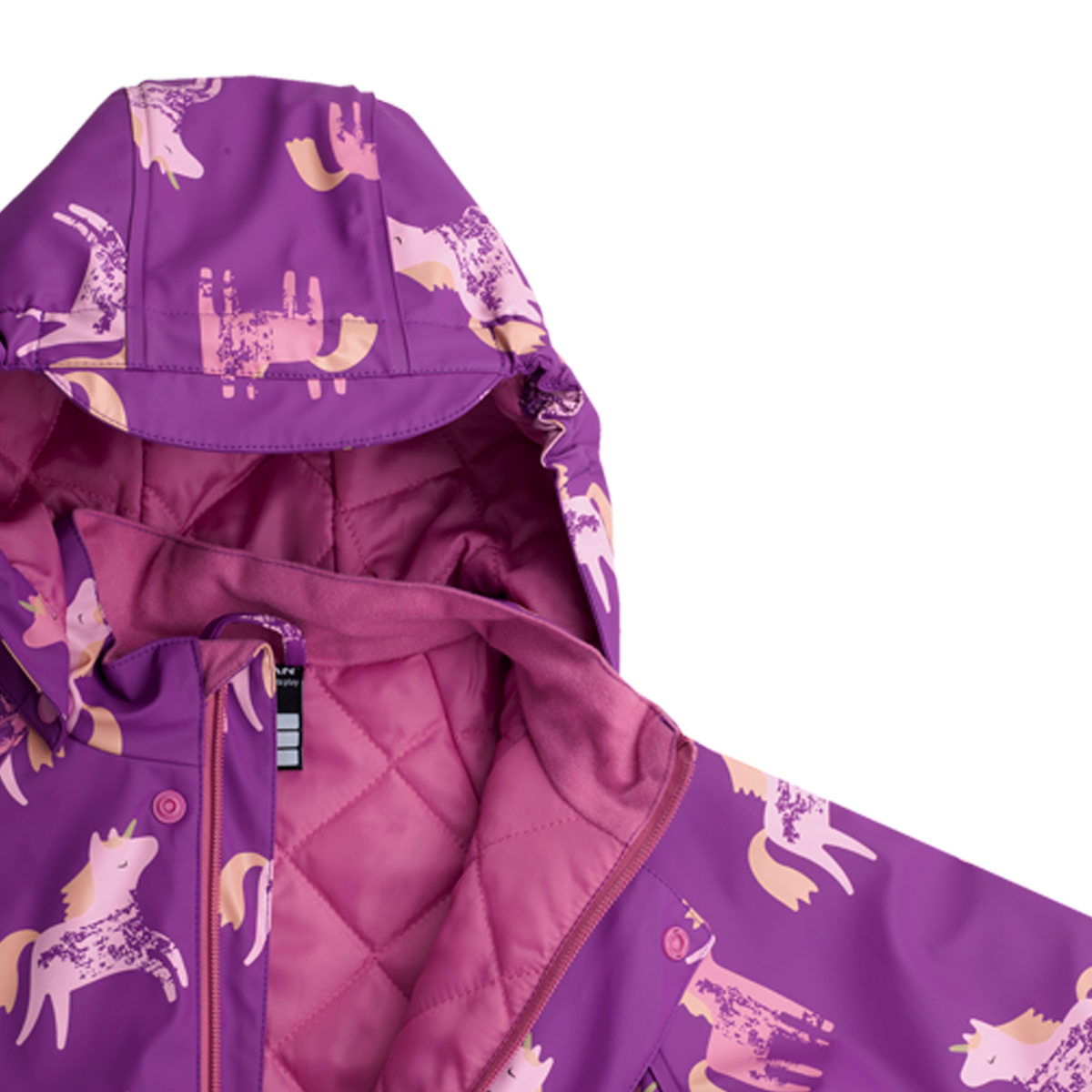 Jonathan tepitud voodriga vihmakombe - Roosa - Image 3