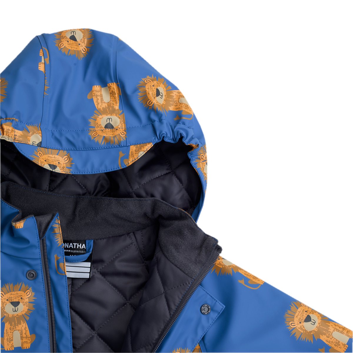 Jonathan tepitud voodriga vihmakombe - Sinine - Image 3